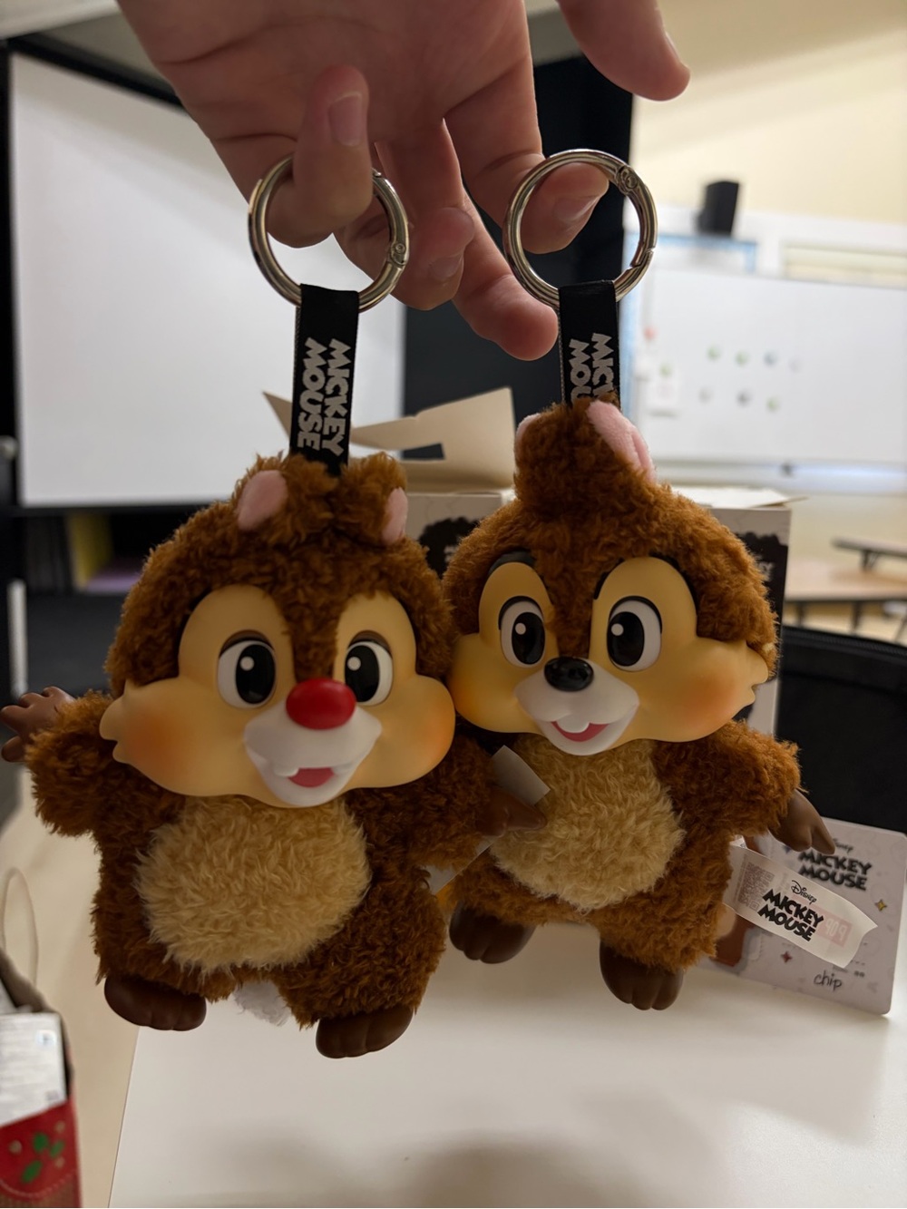 Pop Mart Mickey Family Series Vinyl Plush Pendants - Dale & Chip Duo